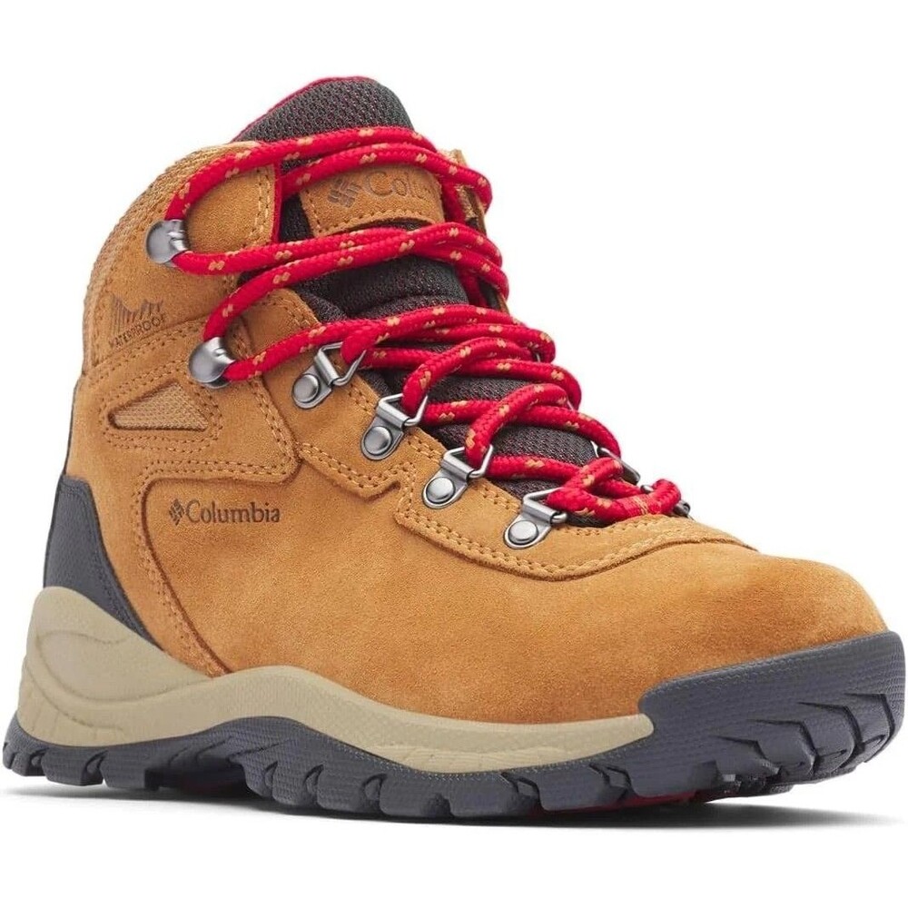 Columbia Women's Newton Ridge Hiking Boot Size 9 Wide Waterproof Lace Up Tan